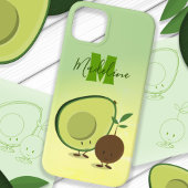 Niedlich Avocado Food Monogram Case-Mate iPhone Hülle