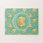 Niedlich Avocado Funny I Liebe Sie Hochzeit Jahres Puzzle (Horizontal)
