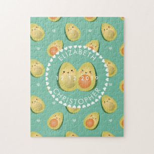 Niedlich Avocado Funny I Liebe Sie Hochzeit Jahres Puzzle