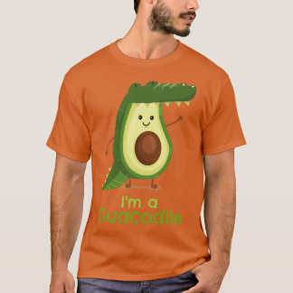 Niedlich Avocado Guacamole Crocodile Guacodile T-Shirt