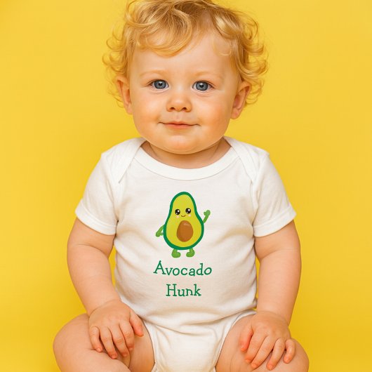 Niedlich Avocado Hunk Trendy Baby Strampler