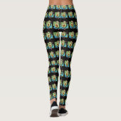Niedlich Avocado Jump Rope - Fitness Kawaii Leggings (Rückseite)