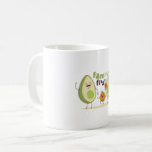 Niedlich Avocado Kaffeetasse (Vorderseite Links)