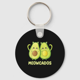 Niedlich Avocado Kitten Pun Funny Kawaii Food Anim Schlüsselanhänger