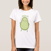 Niedlich Avocado Mama Cartoon T-Shirt (Vorderseite)