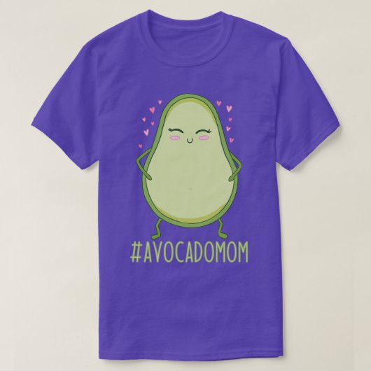 Niedlich Avocado Mama Vegan Avocado Lover T-Shirt (Design vorne)