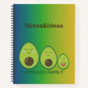 Niedlich Avocado Notizblock