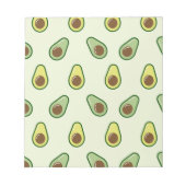 Niedlich Avocado Pattern Notizblock (Vorderseite)