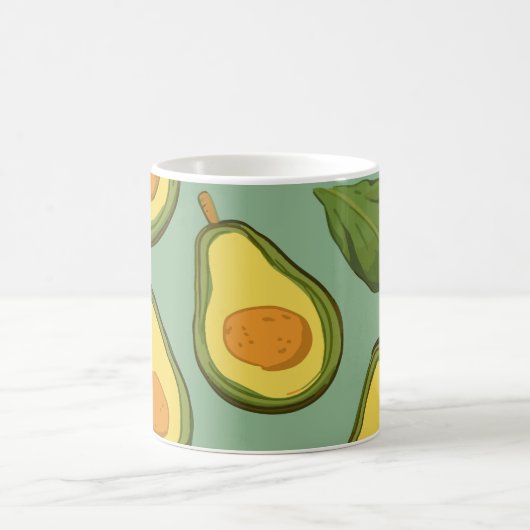 Niedlich Avocado Pattern Tasse (Mittel)