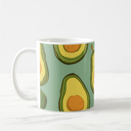 Niedlich Avocado Pattern Tasse