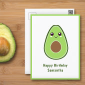 Niedlich Avocado Postkarte