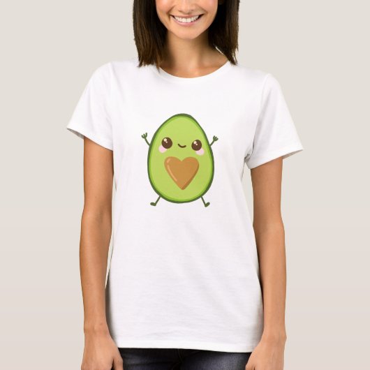 Niedlich Avocado T-Shirt (Vorderseite)