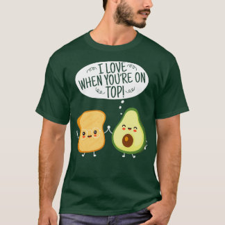 Niedlich Avocado Toast Pun Avocado Liebe Gesunde E T-Shirt