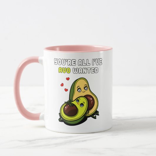 Niedlich Avocado Vegan Avo Gewollt Joke Tasse (Links)