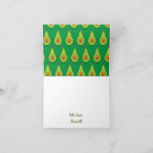 Niedlich Avocado Vielen Dank, dass Sie die ersten Karte (Innenseite)