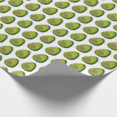 Niedlich Avocado Watercolor Geschenkpapier (Ecke)