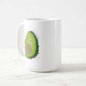 Niedlich Avocado Watercolor Kaffeetasse (Vorderseite Links)