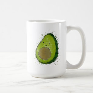 Niedlich Avocado Watercolor Kaffeetasse