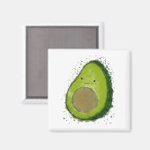 Niedlich Avocado Watercolor Magnet (Vorderseite/Rückseite)