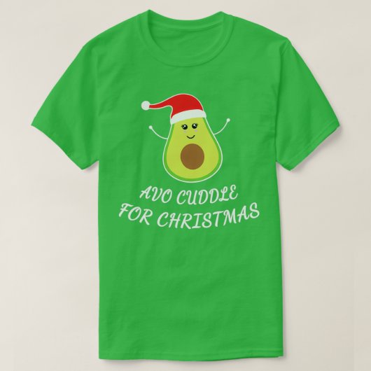 Niedlich Avocado Xmas Pub Funny Geschenk Avo Cuddl T-Shirt (Design vorne)