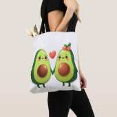 Niedlich Avocados - Kawaii Couple Heart Design Tasche (Von Nahem)