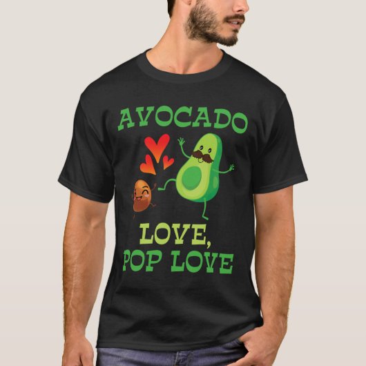Niedlich Avocados Tanzen Together Avocado Liebe Po T-Shirt (Vorderseite)