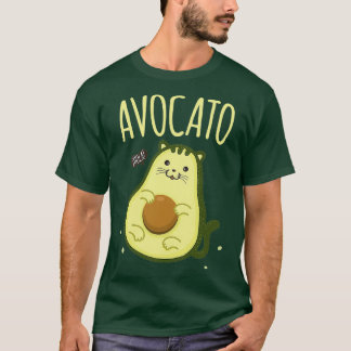 Niedlich Avocato Avocado Cat Kawaii T-Shirt