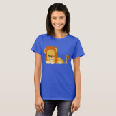 Niedlich Awake Cartoons Lion Women T - Shirt (Vorne ganz)