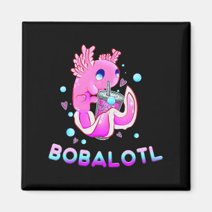 Niedlich Axolotl Lover Bobalotl Boba Kawaii Anime Magnet