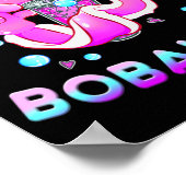 Niedlich Axolotl Lover Bobalotl Boba Kawaii Anime  Poster (Ecke)