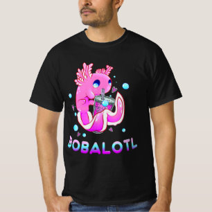 Niedlich Axolotl Lover Bobalotl Boba Kawaii Anime T-Shirt