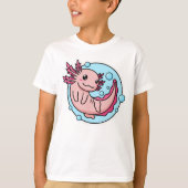 Niedlich Axolotl Lover Funny Axolotl Kinder Männer T-Shirt (Vorderseite)