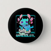 Niedlich Axolotl Lover Gamesalotl Gaming Axolotl K Button (Vorderseite)