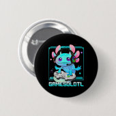 Niedlich Axolotl Lover Gamesalotl Gaming Axolotl K Button (Vorne & Hinten)
