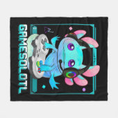 Niedlich Axolotl Lover Gamesalotl Gaming Axolotl K Fleecedecke (Vorderseite (Horizontal))