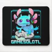 Niedlich Axolotl Lover Gamesalotl Gaming Axolotl K Mousepad (Vorne)
