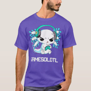 Niedlich Axolotl Lover Gamesalotl Gaming Axolotl K T-Shirt