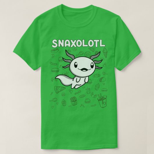 Niedlich Axolotl Lover Snaxolotl (78) T-Shirt (Design vorne)
