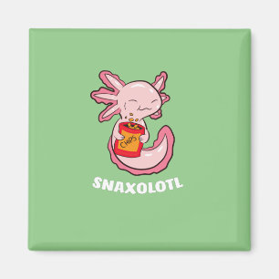 Niedlich Axolotl Lover Snaxolotl Kawaii Axolotl Fo Magnet