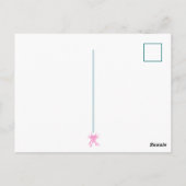 Niedlich Axolotl Pink Salamander Hallo Postcard Postkarte (Rückseite)