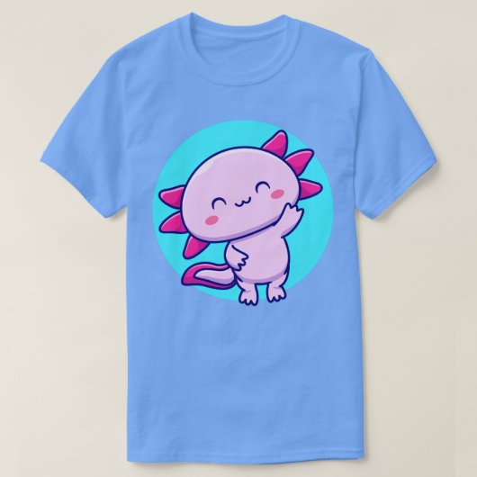 Niedlich Axolotl T-Shirt (Design vorne)