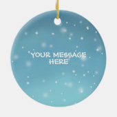 Niedlich Axolotl Weihnachten Keramik Ornament (Hinten)