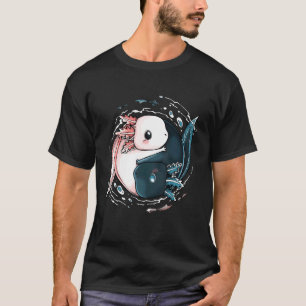Niedlich Axolotl Yin Yang Plush Pets Yin Yang Rept T-Shirt