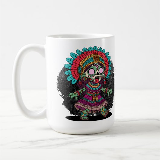Niedlich Aztec Zombie Kaffeetasse (Links)