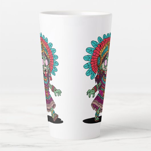Niedlich Aztec Zombie Milchtasse (Vorderseite)