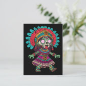 Niedlich Aztec Zombie Postkarte (Stehend Vorderseite)