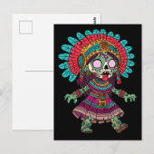 Niedlich Aztec Zombie Postkarte (Vorne/Hinten)