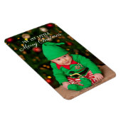 Niedlich Baby 1. Kleines frohes Weihnachtsfest Fot Magnet (Rechte Seite)