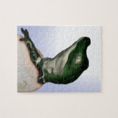 Niedlich Baby Alligator Digitale Kunst Puzzle (Horizontal)