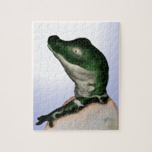 Niedlich Baby Alligator Digitale Kunst Puzzle